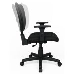 Cadeiras Escritório Cadeira B-ONE Back System com Braços Reguláveis - Corino Preta - 31010