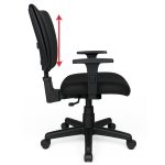 Cadeiras Escritório Cadeira B-ONE Back System com Braços Reguláveis - Corino Preta - 31010