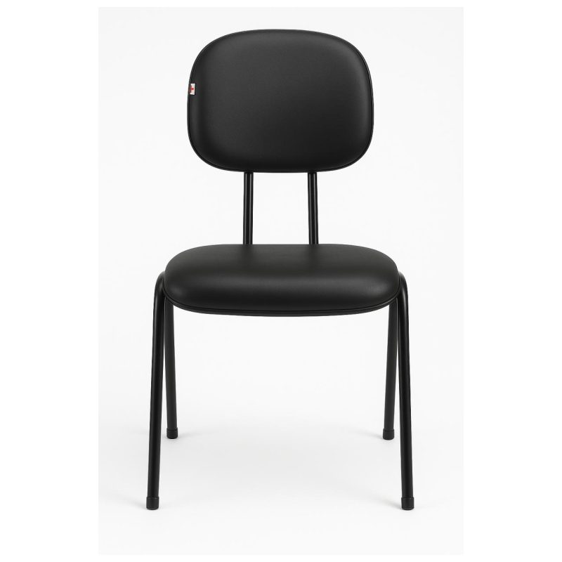 Cadeira Secretária 04 pés - Cor Preto - PMD - 31102 Cadeira Secretária 04 pés - Cor Preto - PMD - 31102