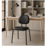 Cadeira Secretária 04 pés - Cor Preto - PMD - 31102 Cadeira Secretária 04 pés - Cor Preto - PMD - 31102