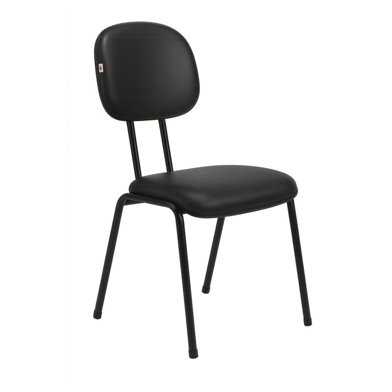 Cadeira Secretária 04 pés - Cor Preto - PMD - 31102 Cadeira Secretária 04 pés - Cor Preto - PMD - 31102