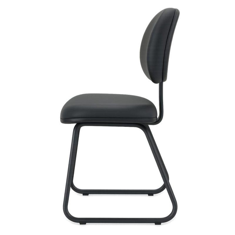 Cadeira Executiva LISA Base Trapézio - Corino Preto - 31030