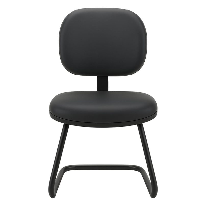 Cadeira Executiva LISA Base em "S" - Corino Preto - 31013