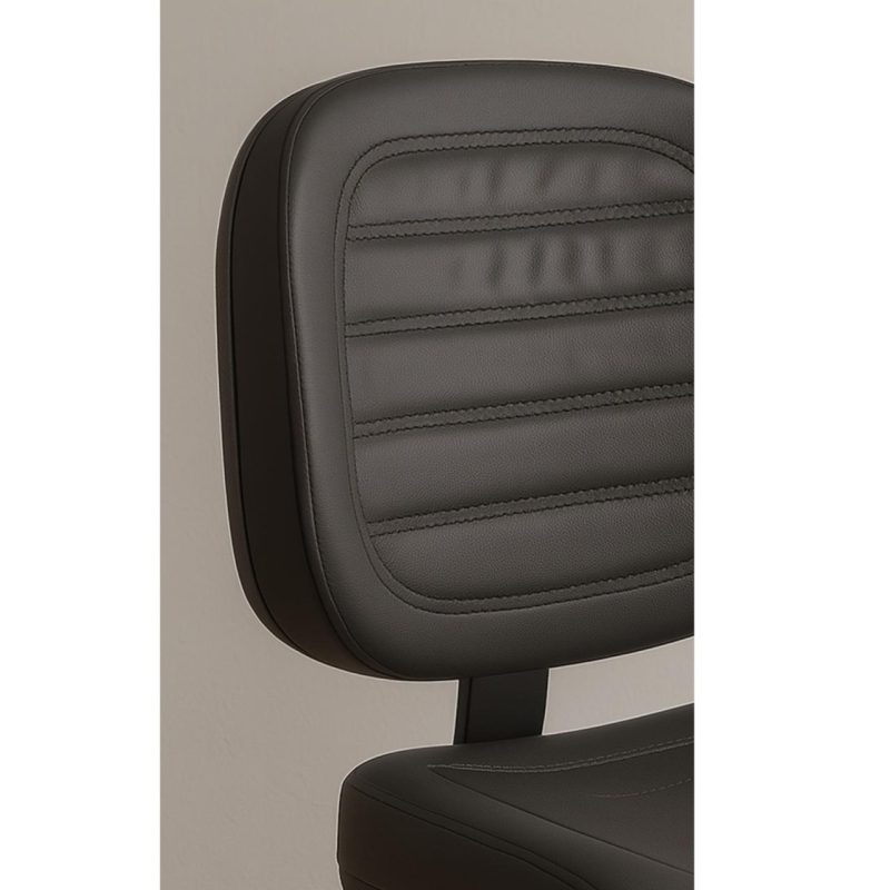 Cadeira Executiva Costurada Base em "S" PRETA - Corino Preto - 31014