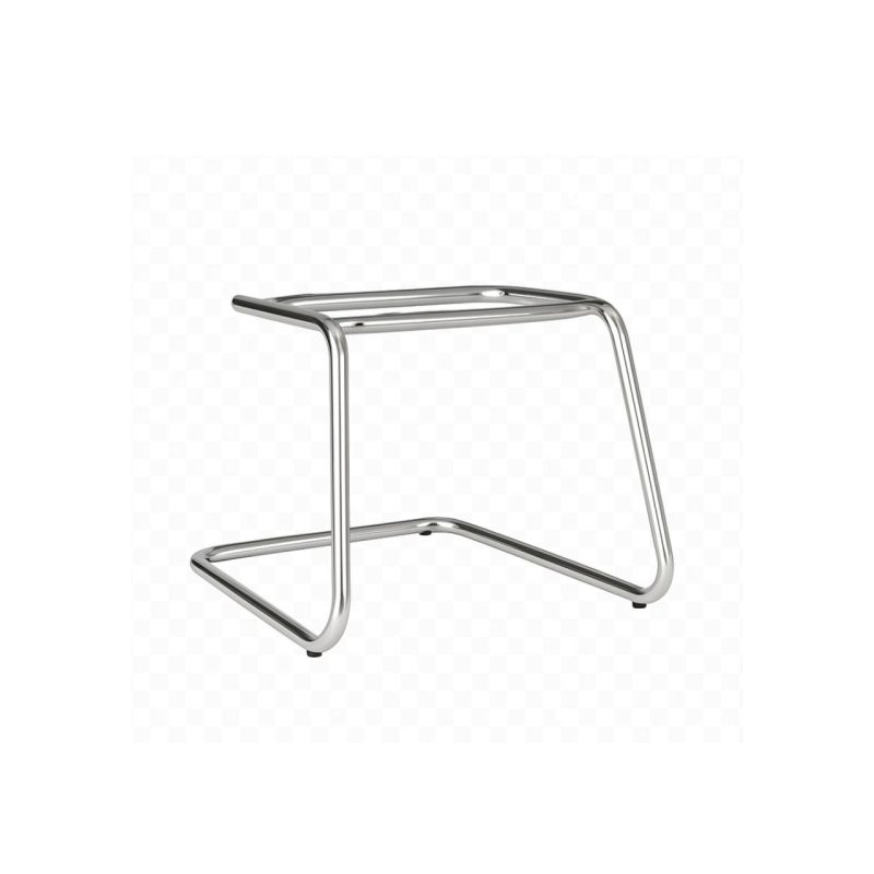 Cadeira Executiva LISA Base em "S" CROMADA - Corino Preto - 31015