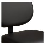 Cadeira Executiva LISA Base em "S" CROMADA - Corino Preto - 31015