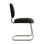 Cadeira Executiva COSTURADA Base em "S" Cromada - 31016