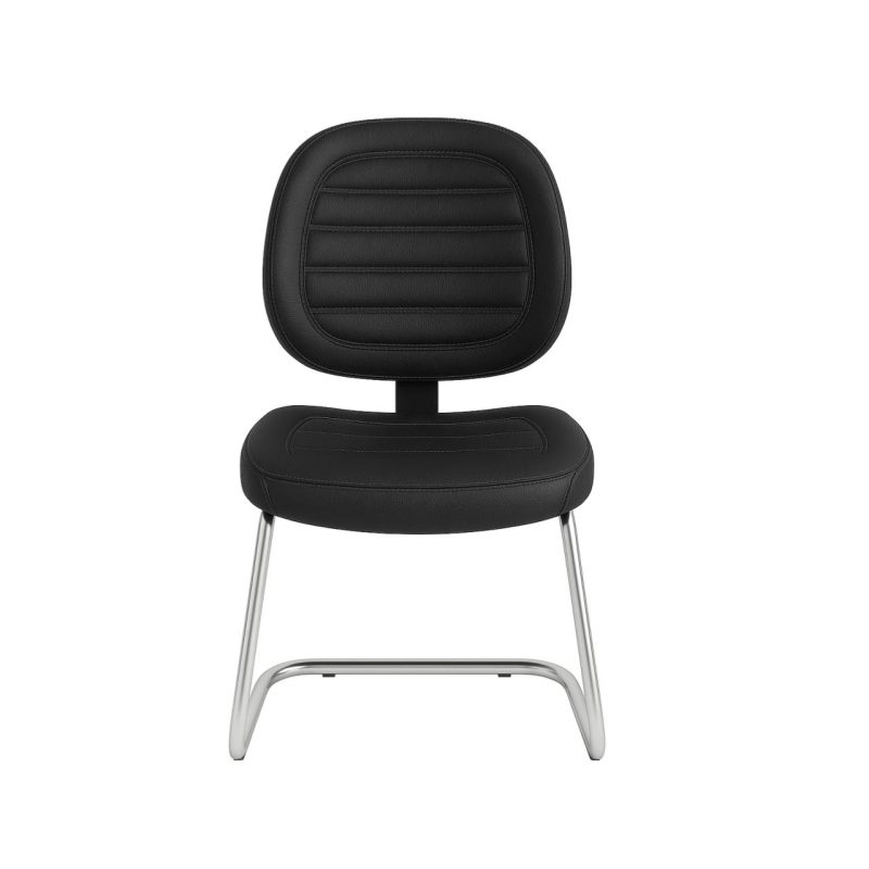 Cadeira Executiva COSTURADA Base em "S" Cromada - 31016