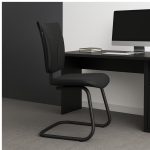 Cadeira de Escritório B-ONE Base em "S" Preta - Corino Preto - 31032