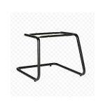 Cadeira Diretor Costurada Base em "S" Preta - Corino Preto - 30303