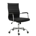 Cadeiras Escritório Cadeira de Escritório Diretor LONDON Giratória - Corino Preto - 31094 Cadeiras Escritório Cadeira de Escritório Diretor LONDON Giratória - Corino Preto - 31094