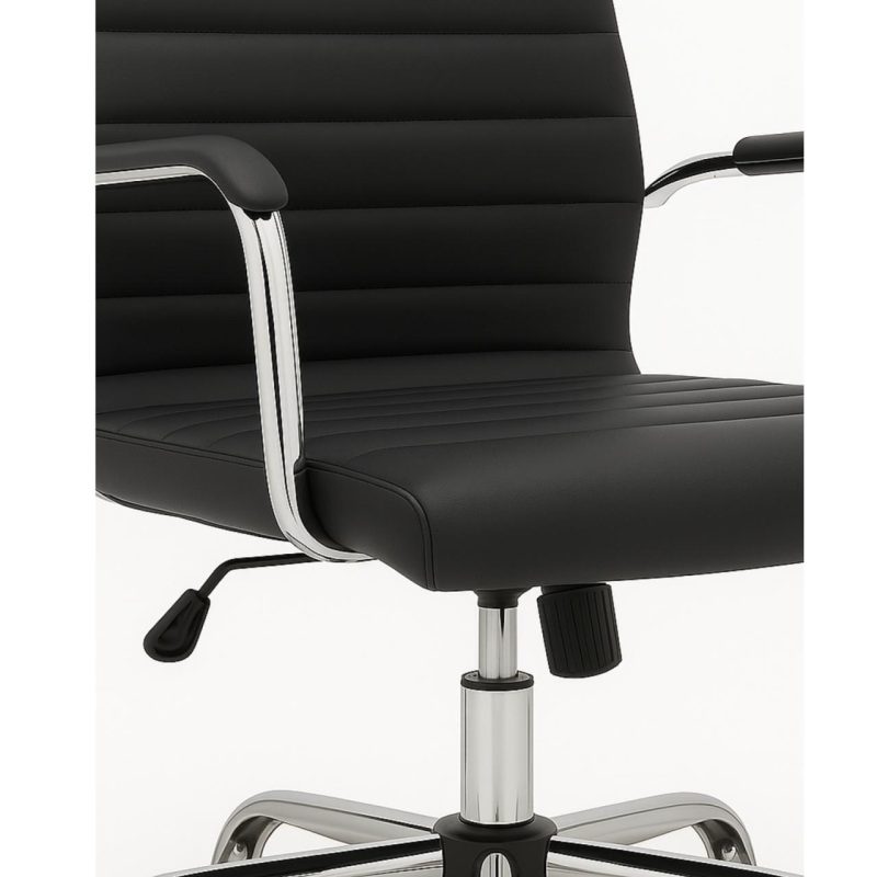 Cadeiras Escritório Cadeira de Escritório Diretor LONDON Giratória - Corino Preto - 31094 Cadeiras Escritório Cadeira de Escritório Diretor LONDON Giratória - Corino Preto - 31094