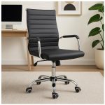 Cadeiras Escritório Cadeira de Escritório Diretor LONDON Giratória - Corino Preto - 31094 Cadeiras Escritório Cadeira de Escritório Diretor LONDON Giratória - Corino Preto - 31094