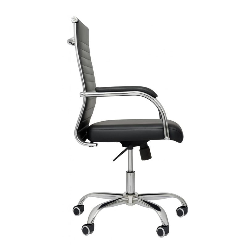 Cadeiras Escritório Cadeira de Escritório Diretor LONDON Giratória - Corino Preto - 31094 Cadeiras Escritório Cadeira de Escritório Diretor LONDON Giratória - Corino Preto - 31094