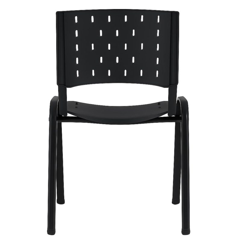 Cadeiras Escritório Cadeira Plástica REALPLAST 04 pés-Plástico Preto (Polipropileno) - 31201