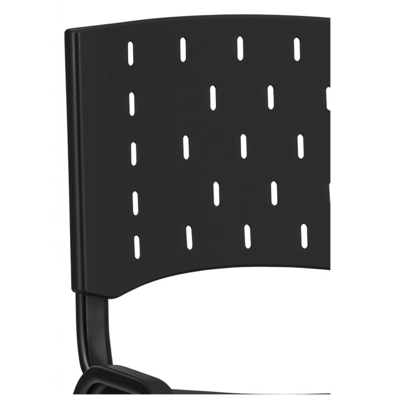 Cadeiras Escritório Cadeira Plástica REALPLAST 04 pés-Plástico Preto (Polipropileno) - 31201