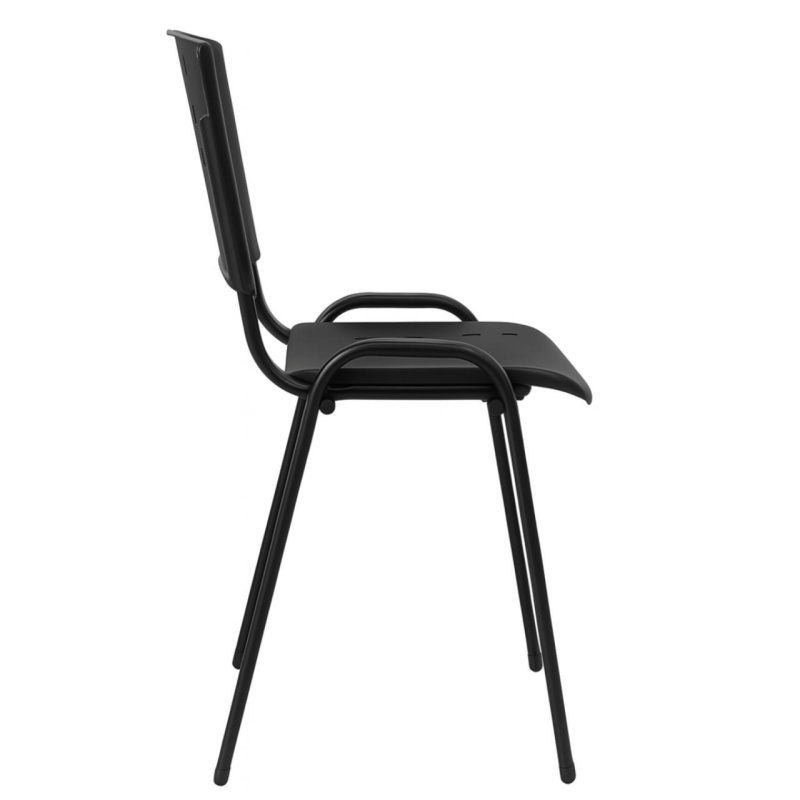 Cadeiras Escritório Cadeira Plástica REALPLAST 04 pés-Plástico Preto (Polipropileno) - 31201