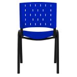 Cadeiras Escritório Cadeira Plástica REALPLAST 04 Pés - AZUL - (Polipropileno) - 31205
