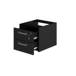 Móveis de Madeira Gaveteiro suspenso - PRETO/PRETO - 26008