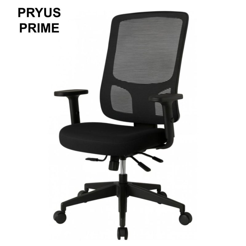 Cadeiras Escritório Cadeira de Escritório Tela Pryus PRIME com Regulagem Assento - Cor Preto - 20092