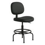 Cadeiras Escritório Cadeira Caixa EXECUTIVA LISA  sem Braços - (Aranha MARTIFLEX) - Cor Preta - 35031