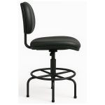 Cadeiras Escritório Cadeira Caixa EXECUTIVA LISA  sem Braços - (Aranha MARTIFLEX) - Cor Preta - 35031