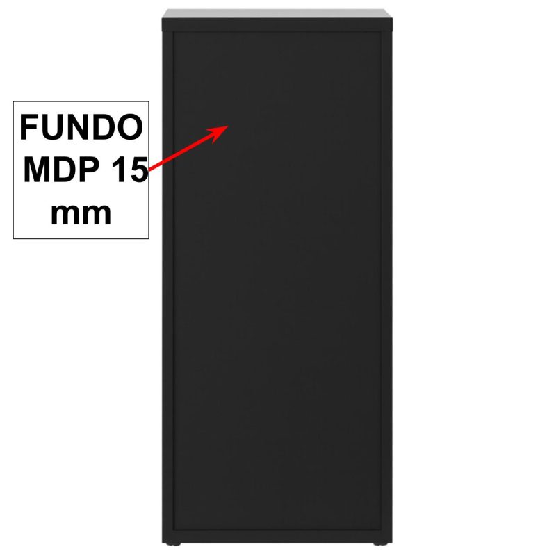 Móveis de Madeira Arquivo de Madeira para Pasta Suspensa com 4 Gavetas - MDP PRETO - 26035