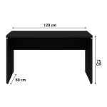 Móveis de Madeira Mesa Dupla para Escritório 1,20x1,35mm - C/ Gavetas - PRETO/PRETO - 26071 Móveis de Madeira Mesa Dupla para Escritório 1,20x1,35mm - C/ Gavetas - PRETO/PRETO - 26071
