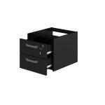 Móveis de Madeira Mesa em L PÉ QUADRO (Mesa 1,50m + Mesa Auxiliar) - C/ Gavetas - PRETO / PRETO - 26210 Móveis de Madeira Mesa em L PÉ QUADRO (Mesa 1,50m + Mesa Auxiliar) - C/ Gavetas - PRETO / PRETO - 26210