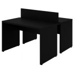 Móveis de Madeira Mesa Dupla para Escritório 1,20x1,35mm - C/ Gavetas - PRETO/PRETO - 26071 Móveis de Madeira Mesa Dupla para Escritório 1,20x1,35mm - C/ Gavetas - PRETO/PRETO - 26071