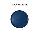 Refeitório Mesa para Refeitório FIXA 8 Lugares MDP Branco de 25 mm - Assento AZUL - 50101
