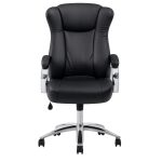 Cadeiras Escritório Cadeira Escritório Presidente BOSS com Base Cromada - Corino Preto  - 31401 Cadeiras Escritório Cadeira Escritório Presidente BOSS com Base Cromada - Corino Preto  - 31401