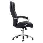 Cadeiras Escritório Cadeira Escritório Presidente BOSS com Base Cromada - Corino Preto  - 31401 Cadeiras Escritório Cadeira Escritório Presidente BOSS com Base Cromada - Corino Preto  - 31401