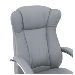 Cadeiras Escritório Cadeira Escritório Presidente BOSS com Base Cromada - Corino Cinza - 31403 Cadeiras Escritório Cadeira Escritório Presidente BOSS com Base Cromada - Corino Cinza - 31403