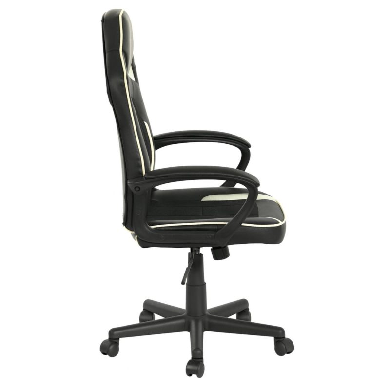 Cadeiras Escritório Cadeira Gamer Escritório Giratória NEXX - Cor Preto / Branco - 30082 Cadeiras Escritório Cadeira Gamer Escritório Giratória NEXX - Cor Preto / Branco - 30082