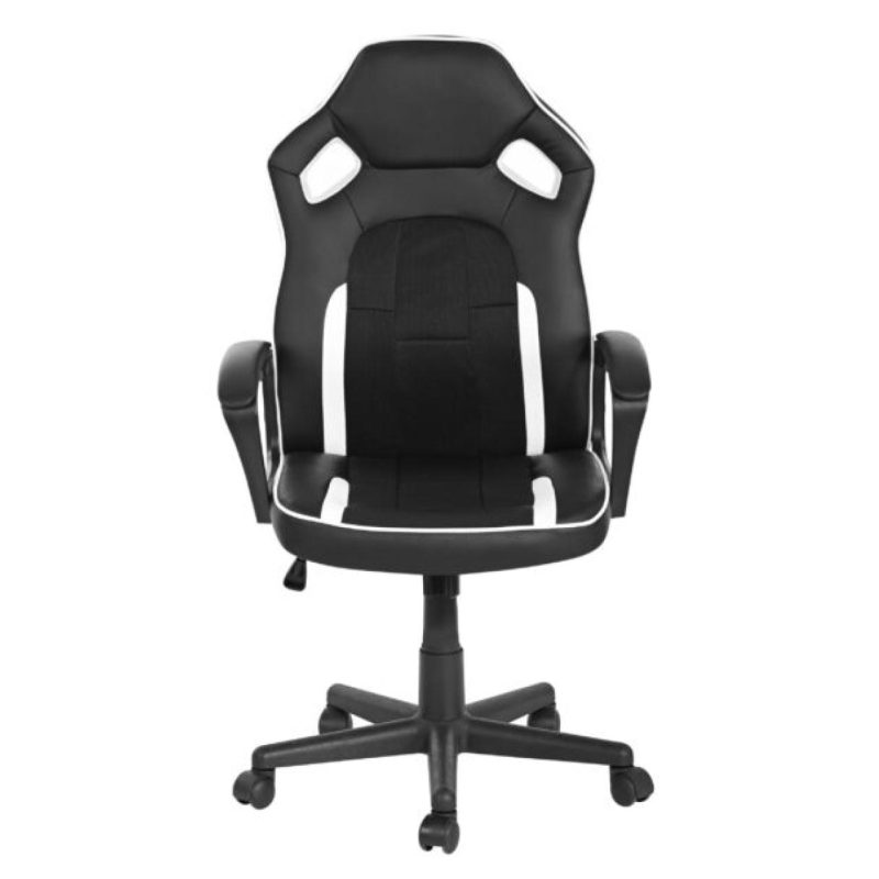 Cadeiras Escritório Cadeira Gamer Escritório Giratória NEXX - Cor Preto / Branco - 30082 Cadeiras Escritório Cadeira Gamer Escritório Giratória NEXX - Cor Preto / Branco - 30082