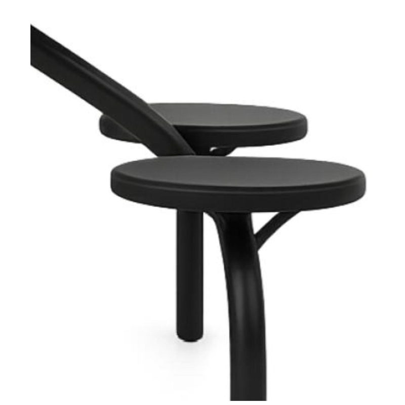 Mesa para Refeitório FIXA 4 Lugares MDP Branco de 25 mm - Assento PRETO - 50301 Mesa para Refeitório FIXA 4 Lugares MDP Branco de 25 mm - Assento PRETO - 50301