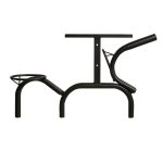 Mesa para Refeitório ESCAMOTEÁVEL 04 Lugares MDP Branco de 25 mm - Assento AZUL - 50404 Mesa para Refeitório ESCAMOTEÁVEL 04 Lugares MDP Branco de 25 mm - Assento AZUL - 50404