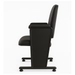 Cadeiras Escritório Poltrona Auditório Rebatível  01 Lugar – Linha Premium - Corino Preto - 38001 Cadeiras Escritório Poltrona Auditório Rebatível  01 Lugar – Linha Premium - Corino Preto - 38001