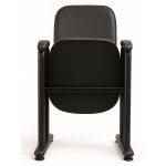 Cadeiras Escritório Poltrona Auditório Rebatível  01 Lugar – Linha Premium - Corino Preto - 38001 Cadeiras Escritório Poltrona Auditório Rebatível  01 Lugar – Linha Premium - Corino Preto - 38001