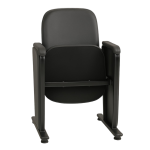Auditório Poltrona Auditório Rebatível  01 Lugar – Linha Premium - Corino Preto - 38101