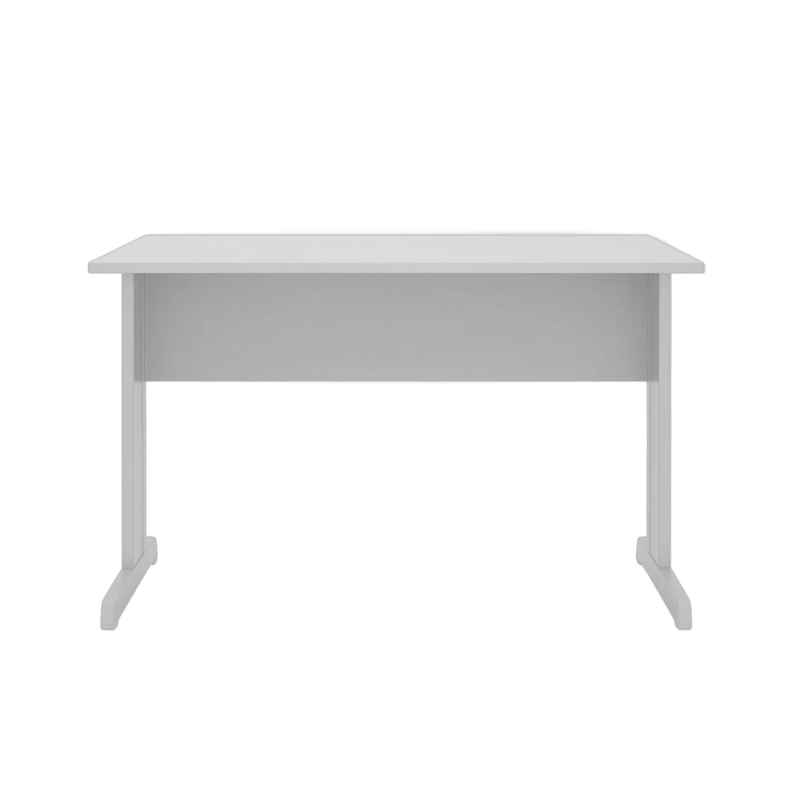 Mesa Escritório 1,20x0,60m - Sem Gavetas - JOB - CINZA/CINZA - 43099