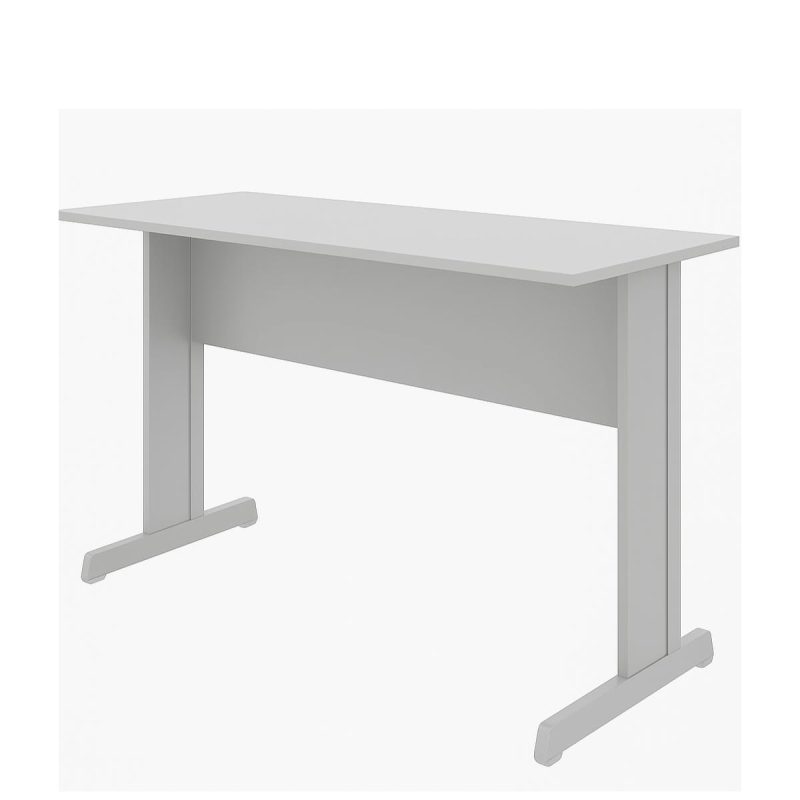 Mesa Escritório 1,20x0,60m - Sem Gavetas - JOB - CINZA/CINZA - 43099