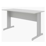 Mesa Escritório 1,50×0,60m – Sem Gavetas – JOB – CINZA/CINZA – 43098