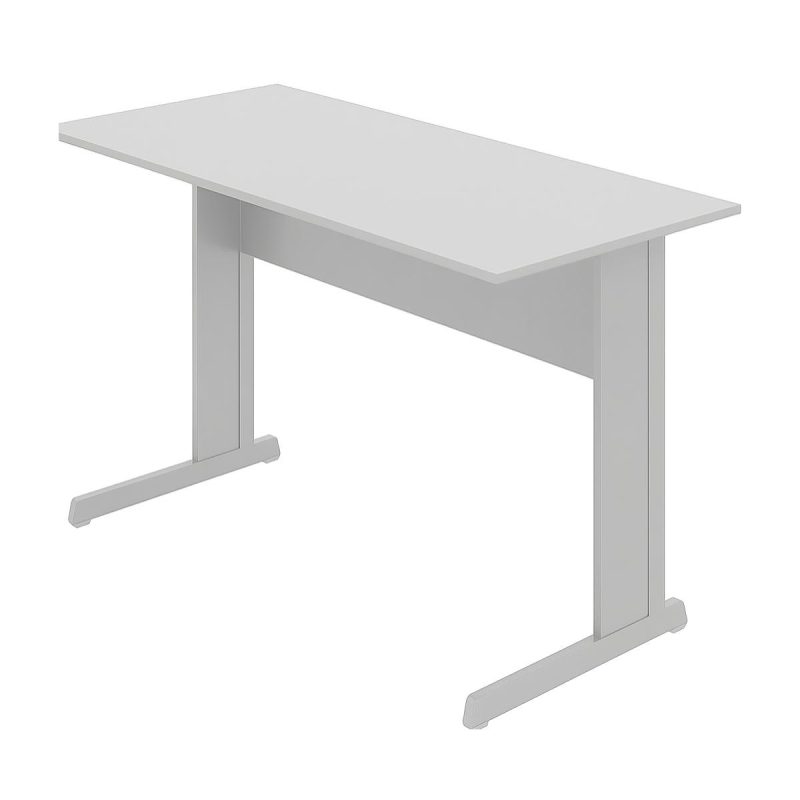 Mesa Escritório 1,50×0,60m – Sem Gavetas – JOB – CINZA/CINZA – 43098