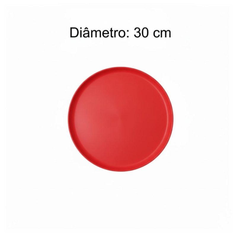 Mesa para Refeitório ESCAMOTEÁVEL 06 Lugares MDP Branco de 25 mm - Assento VERMELHO - 50602