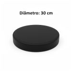 Mesa para Refeitório ESCAMOTEÁVEL 08 Lugares MDP Branco de 25 mm - Assento PRETO - 50804
