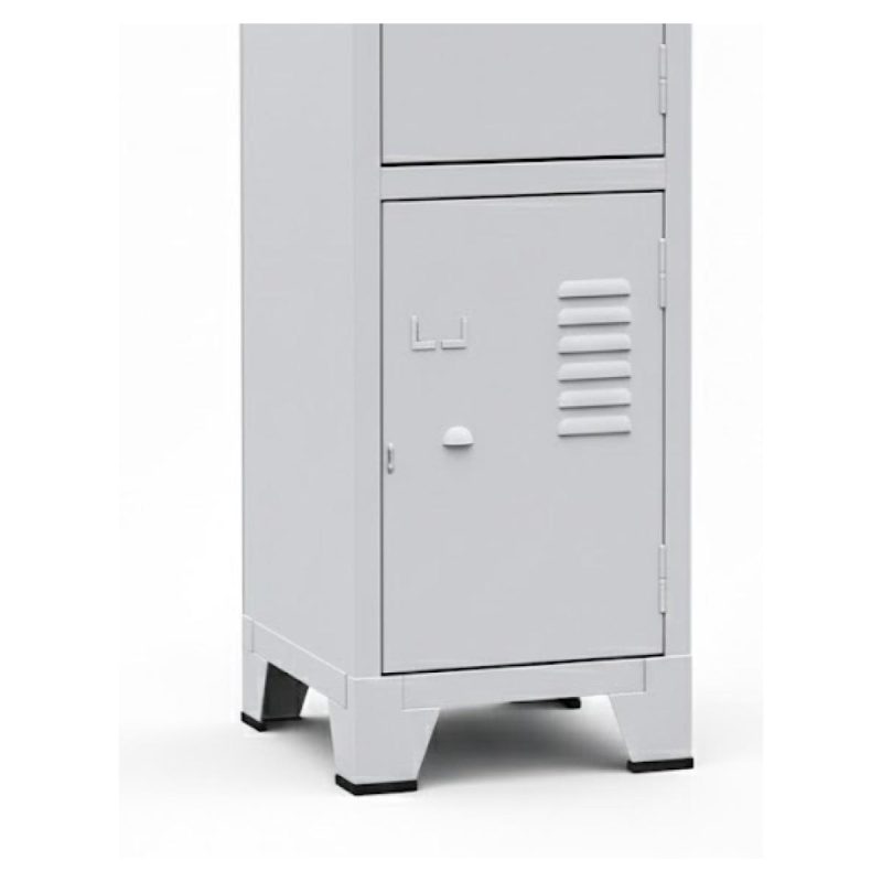 Sem categoria Armário Roupeiro de Aço c/ 04 Portas Pequenas - 1,96x0,33x0,35m - 10905