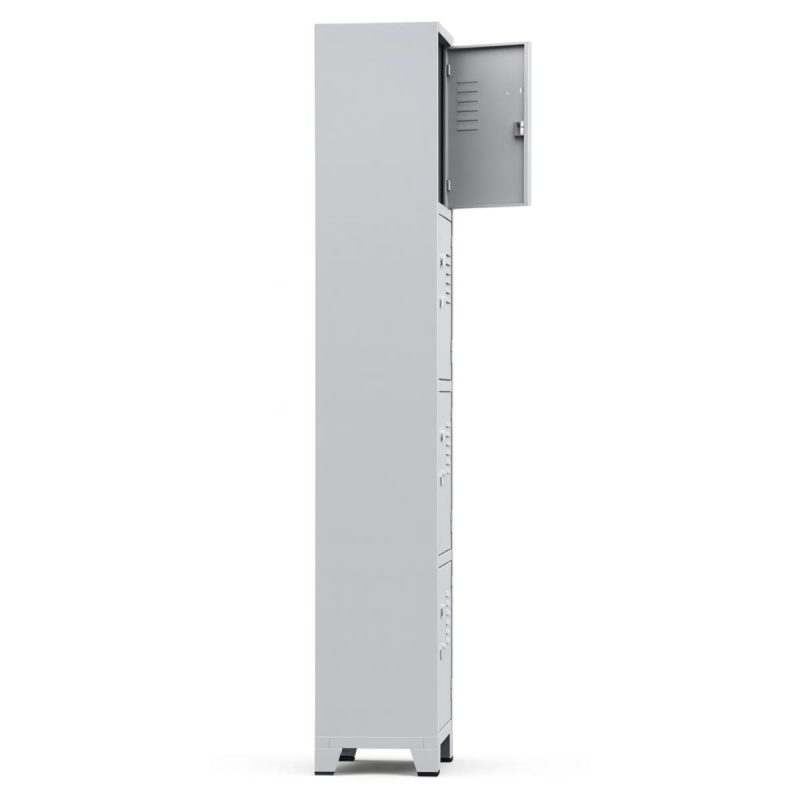 Sem categoria Armário Roupeiro de Aço c/ 04 Portas Pequenas - 1,96x0,33x0,35m - 10905