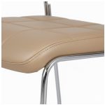 Cadeira Interlocutor Estofada Denver - Cor Fendi - 30406